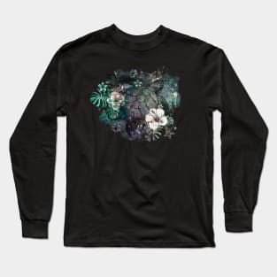 Sea Turtle Floral 3 Long Sleeve T-Shirt